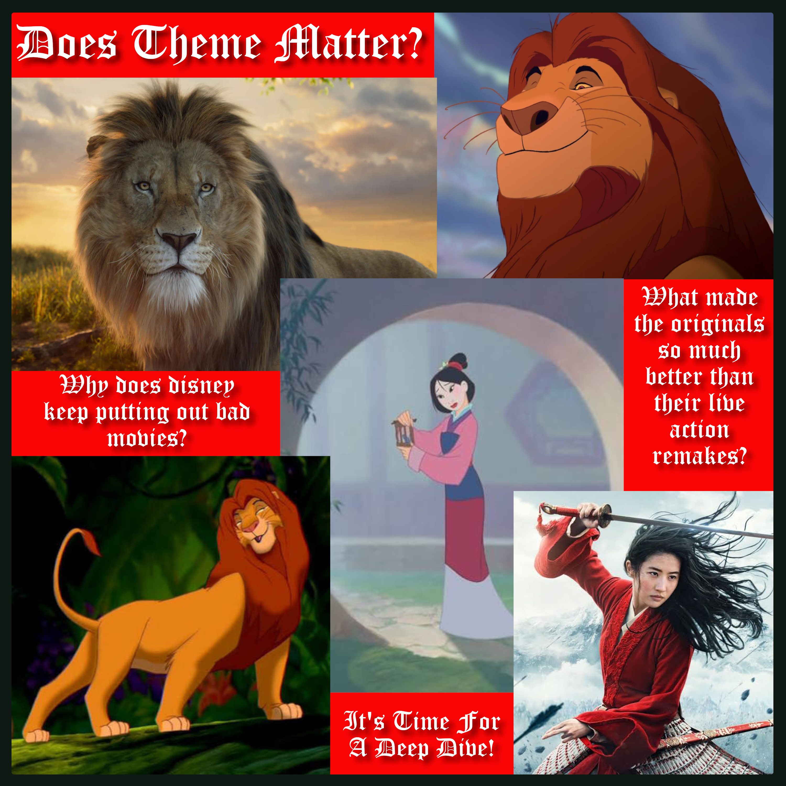 Thematic Noise: Why Live Action Disney Adaptations Keep Failing